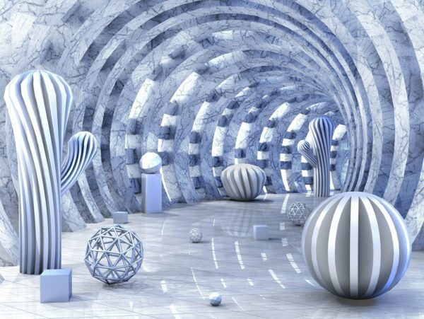 Fototapeta Okrągły Tunel 3D