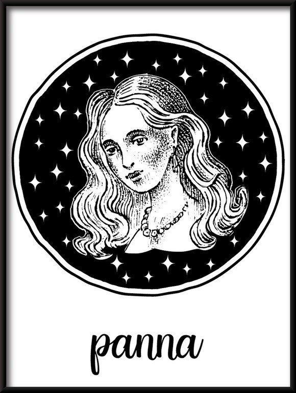 Plakat Znaki Zodiaku-Panna