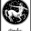 Plakat Znak Zodiaku-Koziorożec