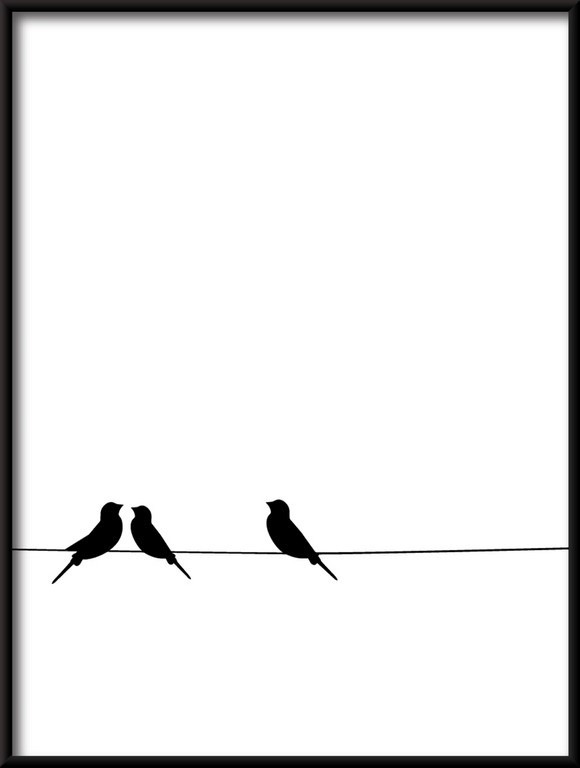 Plakat Ptaków na Drucie