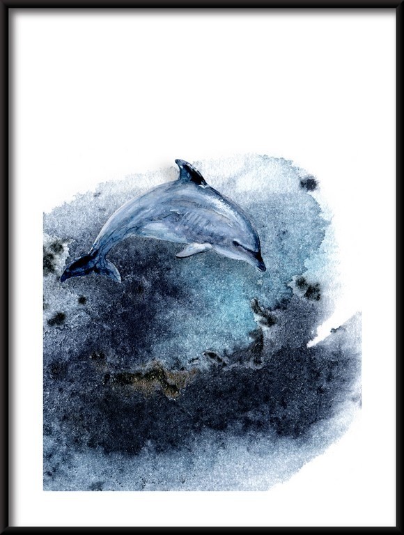 Plakat Delfin w Oceanie