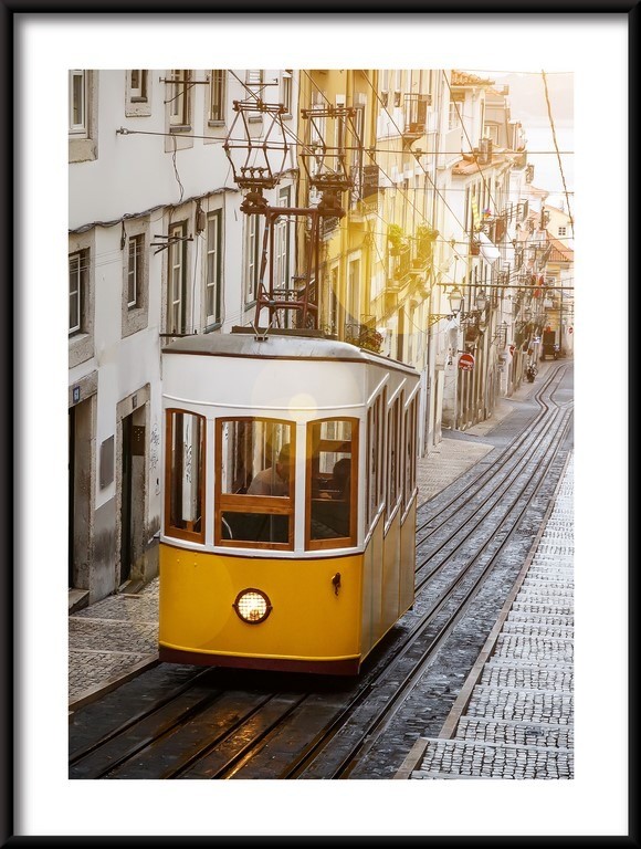 Plakat Kolejka Linowa, Lizbona