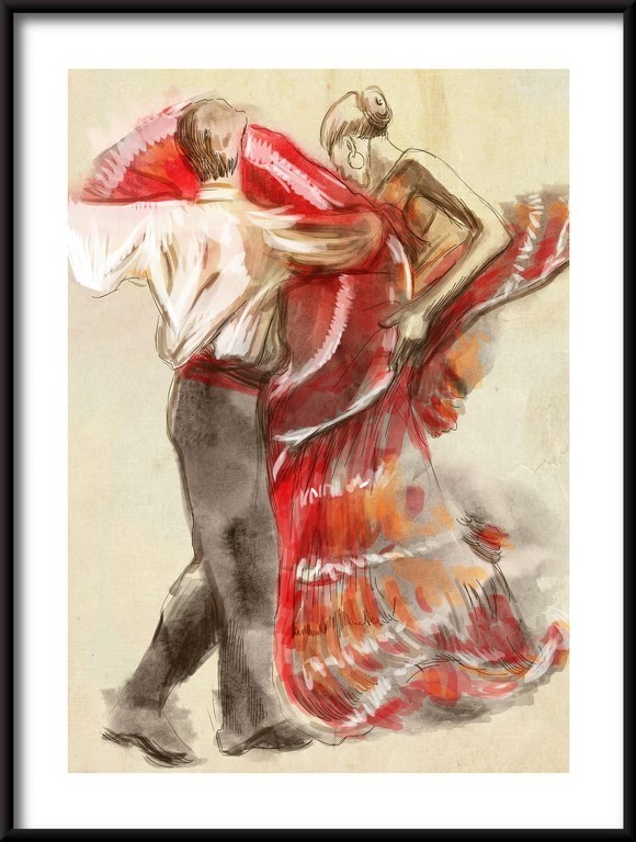Plakat Hiszpańscy Tancerze