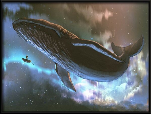 Plakat Wieloryb na Niebie