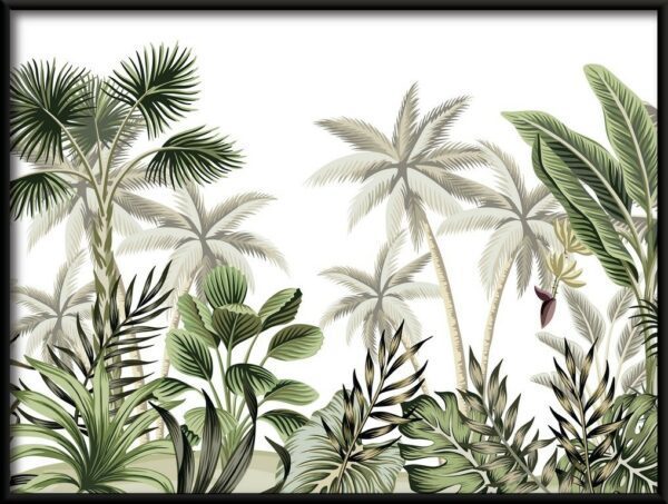 Plakat Egzotyczna Zielona Dżungla