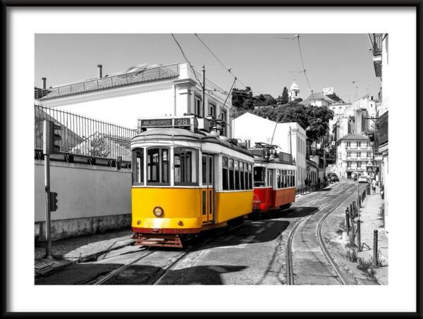 Plakat Tramwaj na Ulicach Lizbony
