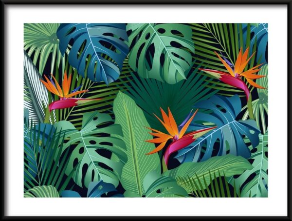 Plakat Tropikalne Liście