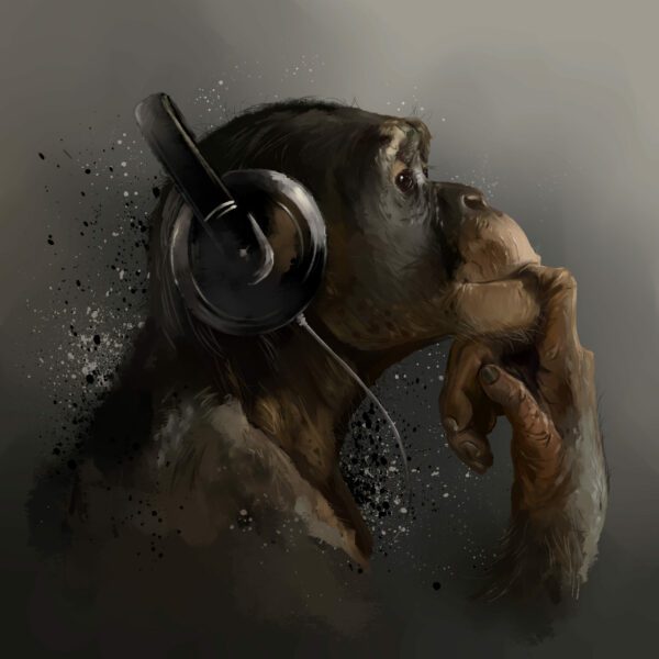 Obraz Muzykalna Małpa