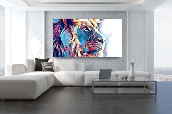 Obraz Kolorowy lew