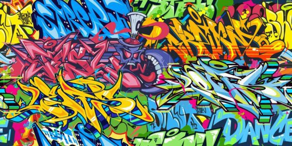 Fototapeta Kolorowe Graffitti