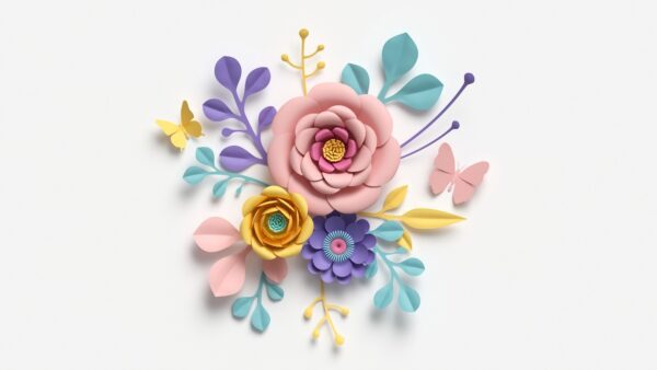 Fototapeta Kwiaty 3D