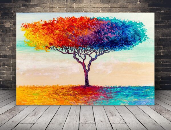 Obraz Abstrakcyjne Kolorowe Drzewo