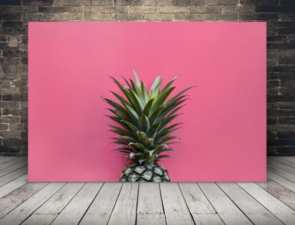 Obraz Ananas na Różowym Tle