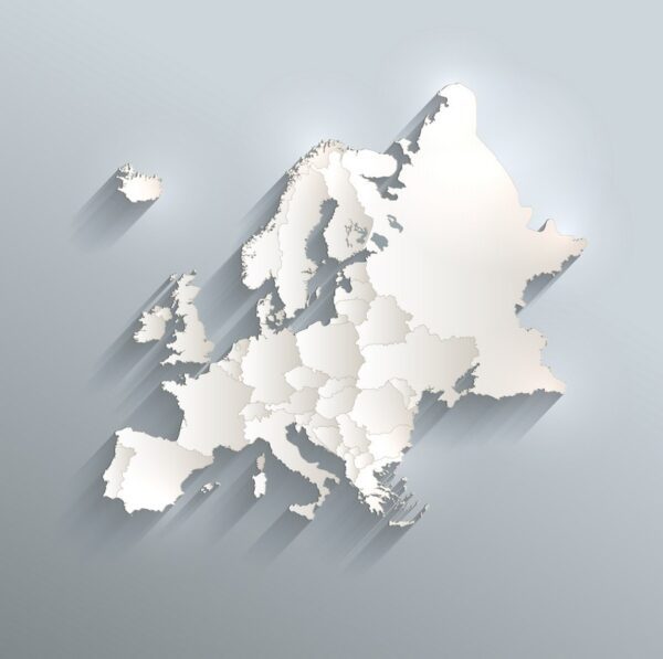 Fototapeta Polityczna Mapa Europy