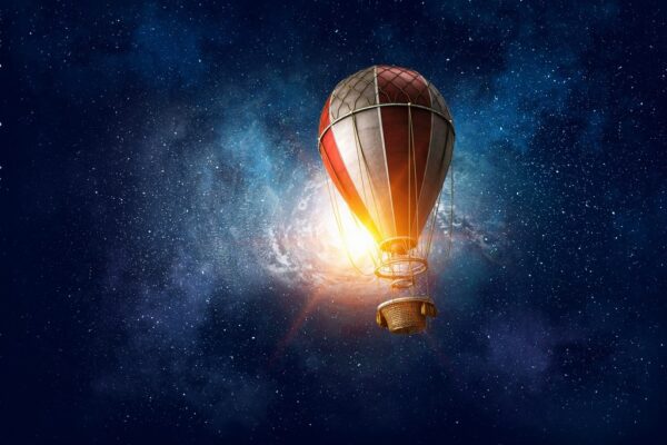 Fototapeta Balon w Kosmosie