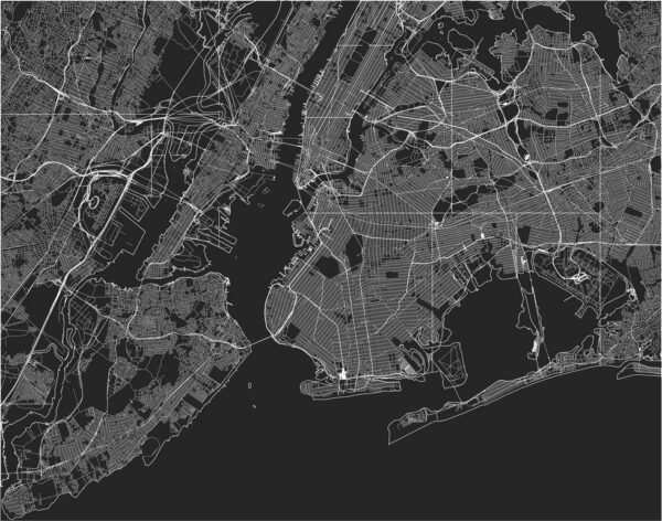 Fototapeta Mapa Nowego Yorku
