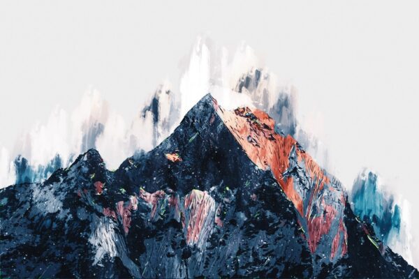 Fototapeta Abstrakcyjne Kolorowe Góry