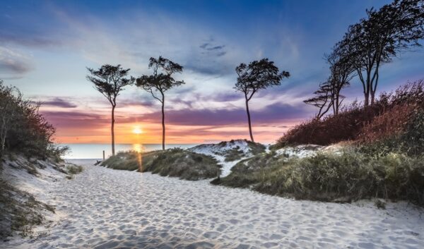 Obraz Plaża o Zachodzie