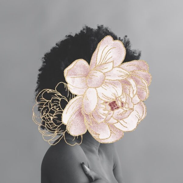 Obraz Kobieta z Kwiatem