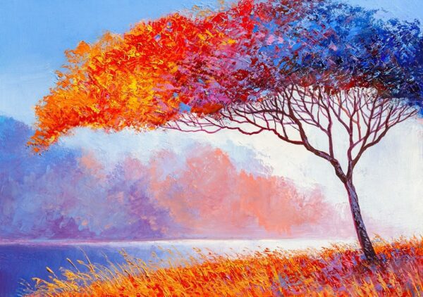 Obraz Kolorowe Abstrakcyjne Drzewo