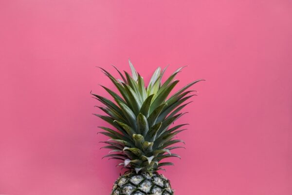 Obraz Ananas na Różowym Tle