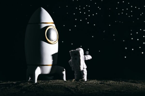 Fototapeta Astronauta na Księżycu