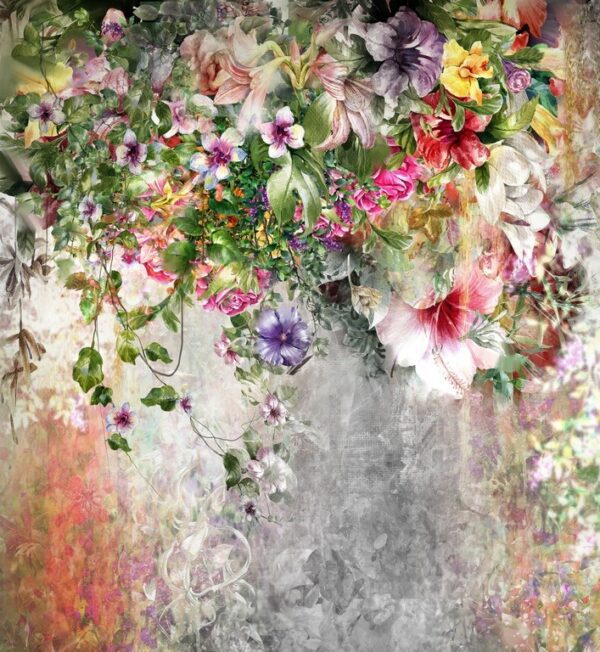 Fototapeta Malowana Kompozycja Kwiatów