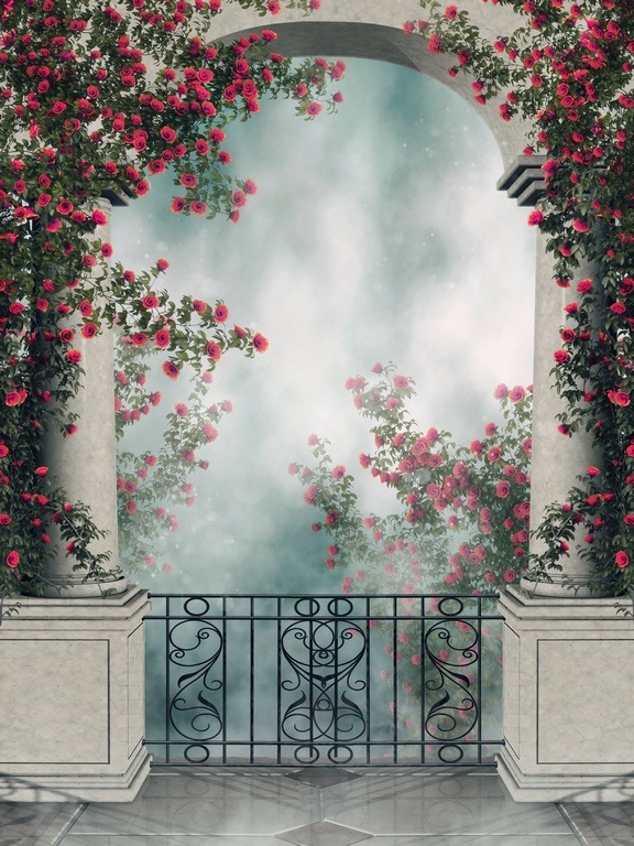 Fototapeta Balkon z Różami