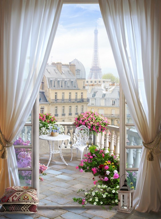 Fototapeta Balkon w Paryżu