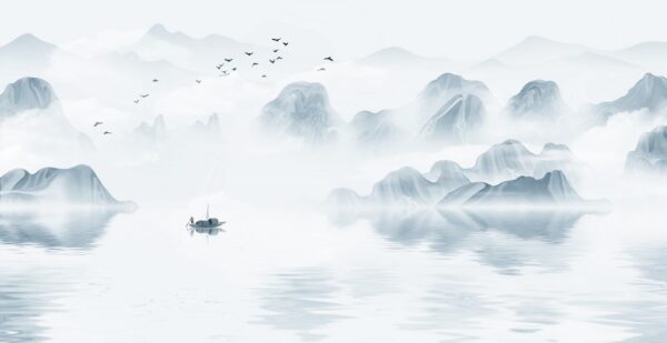 Fototapeta Jezioro za Mgłą