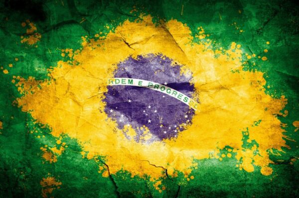 Fototapeta Brazylijska Flaga