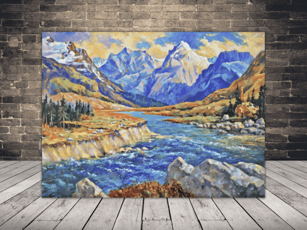 Obraz Rzeka i Góry