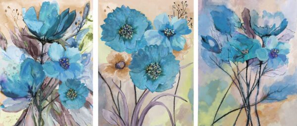 Obraz Błękitne Kwiaty