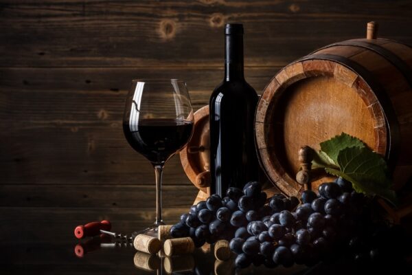 Obraz Wino i Winogrono
