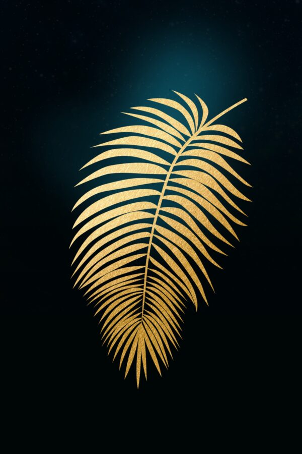 Obraz Złoty Liść Palmowy