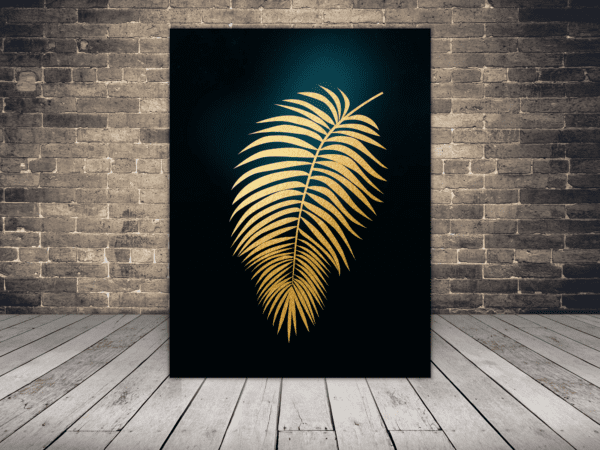Obraz Złoty Liść Palmowy