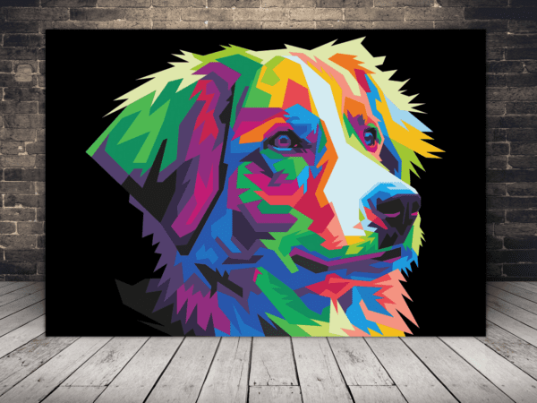 Obraz Kolorowy Pies