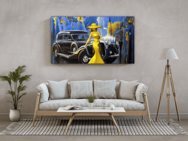 Obraz Dama w Żółtej Sukience