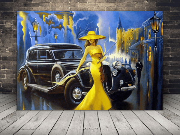 Obraz Dama w Żółtej Sukience