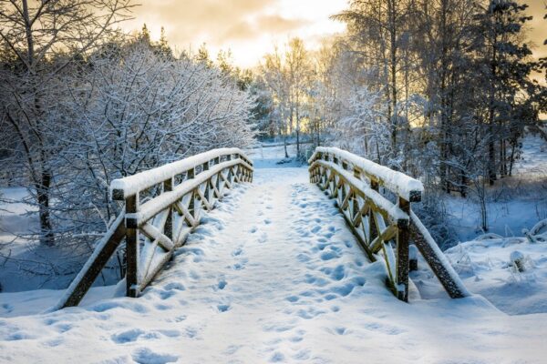 Fototapeta Zimowy Most