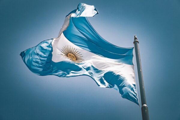 Fototapeta Powiewająca Flaga Argentyny