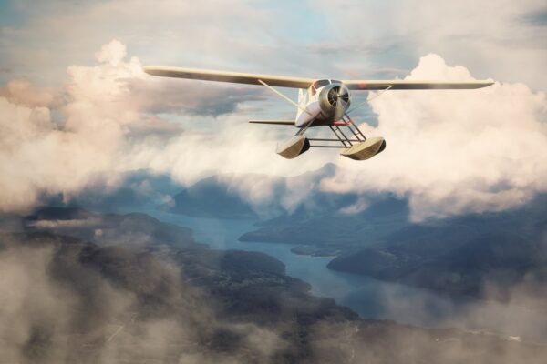 Fototapeta Samolot w Chmurach