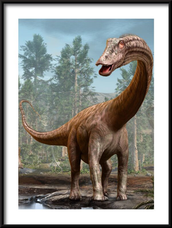 Plakat Wielki Diplodocus