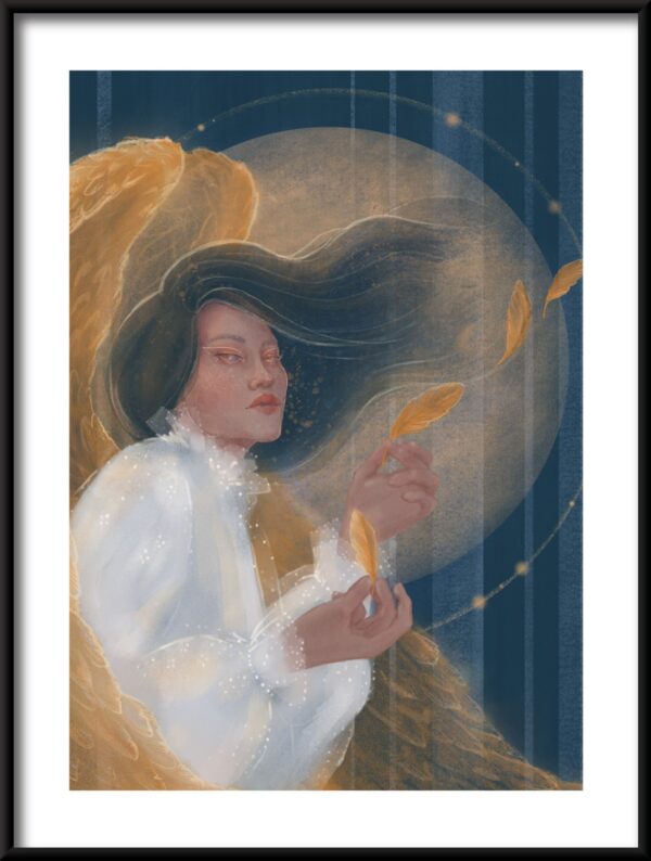 Plakat Kobieta Anioł
