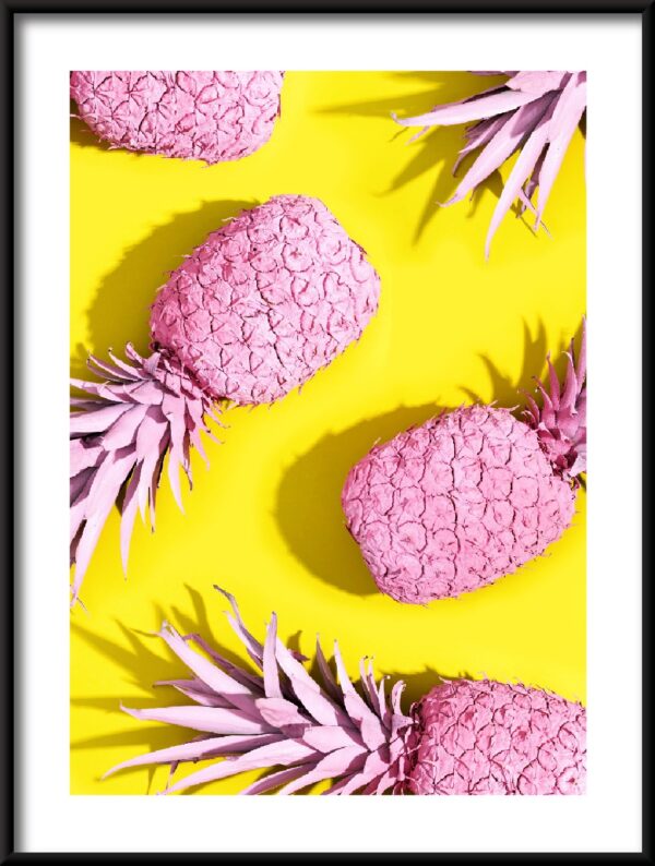 Plakat Różowe Ananasy