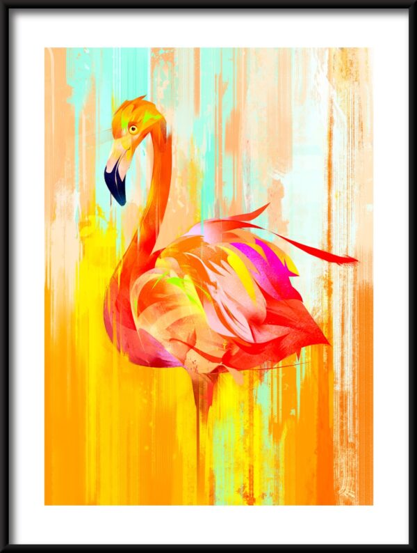 Plakat Portret Flaminga