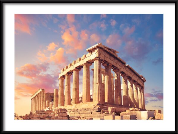 Plakat Partenon w Słońcu