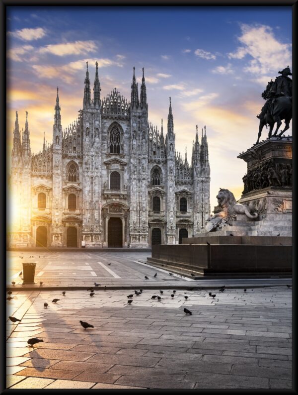 Plakat Słońce w Mediolanie