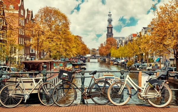 Fototapeta Rowery w Amsterdamie