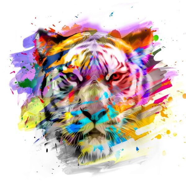 Fototapeta Kolorowy Tygrys